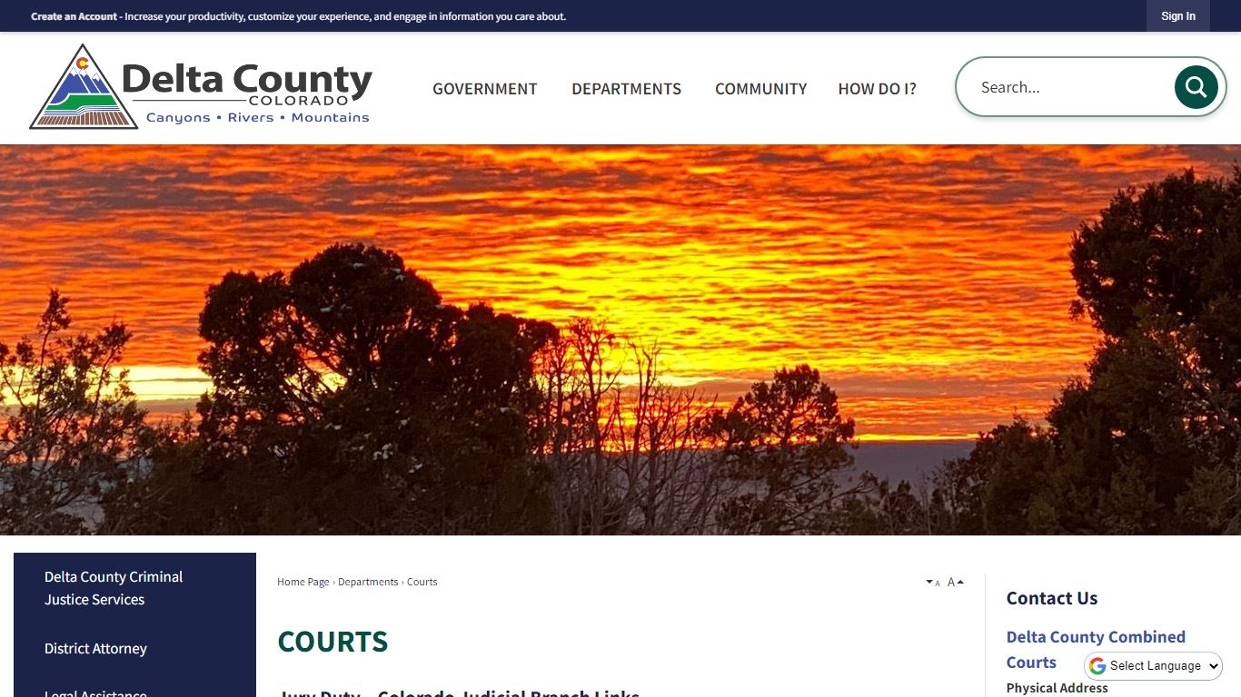 Courts | Delta County, CO - Official Website