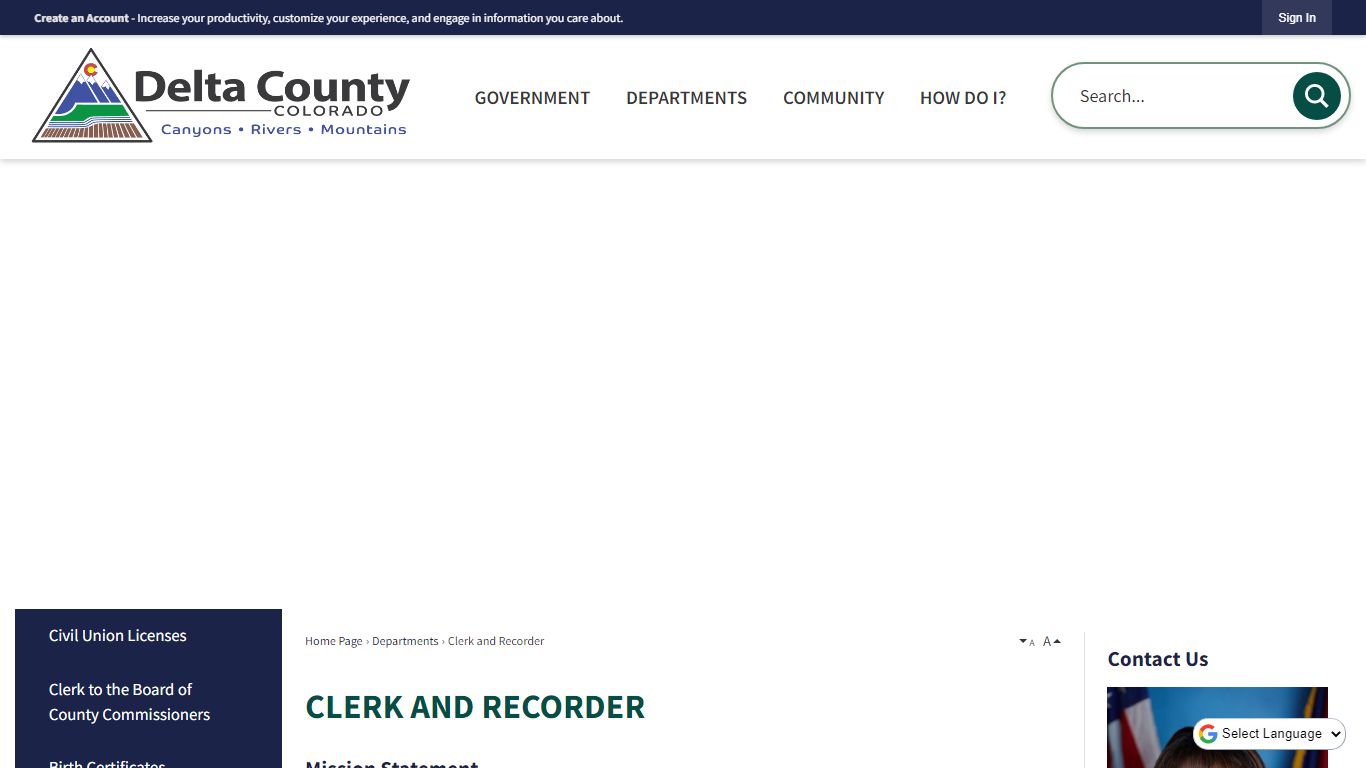 Clerk and Recorder | Delta County, CO - Official Website