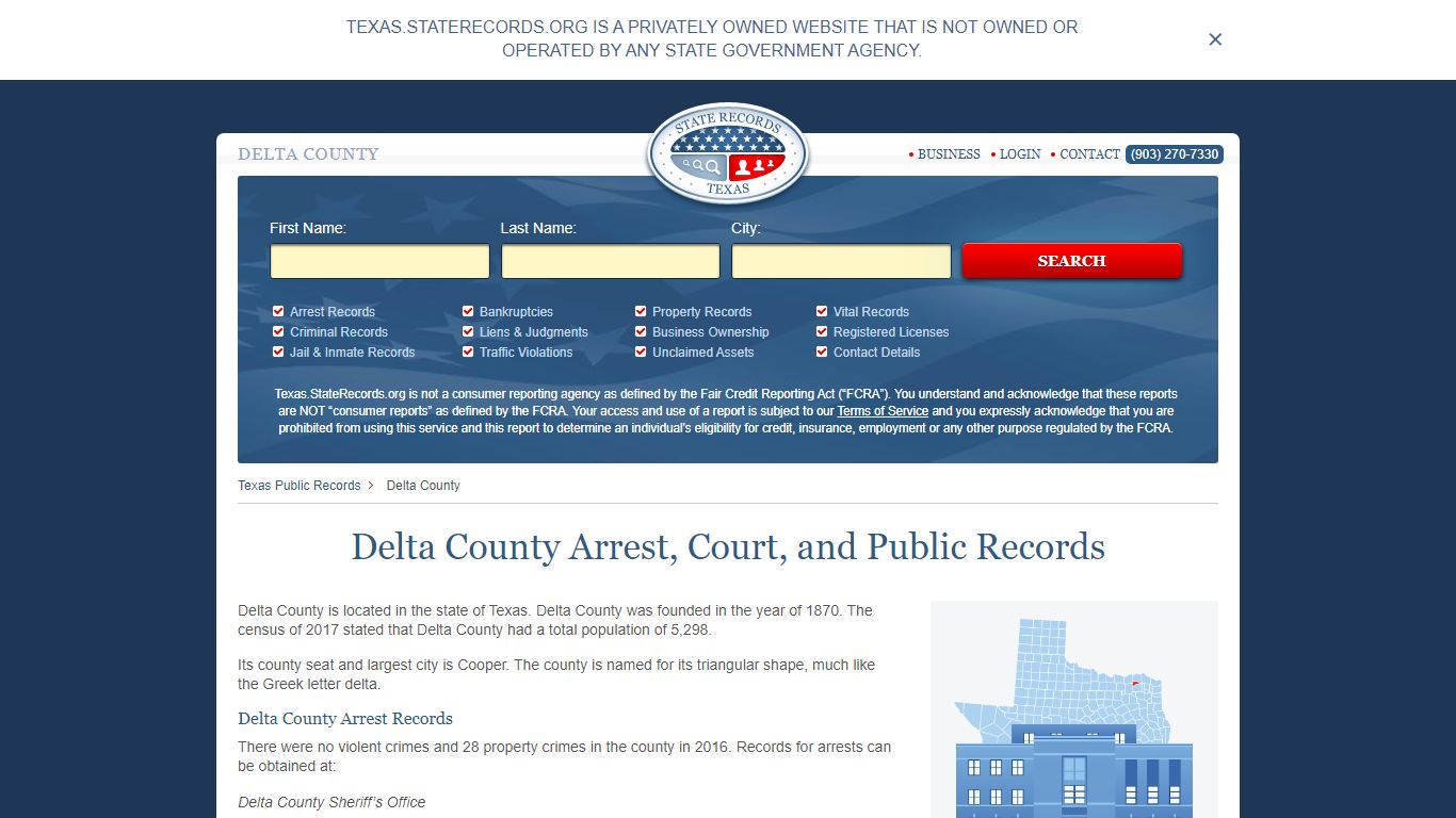 Delta County Arrest, Court, and Public Records